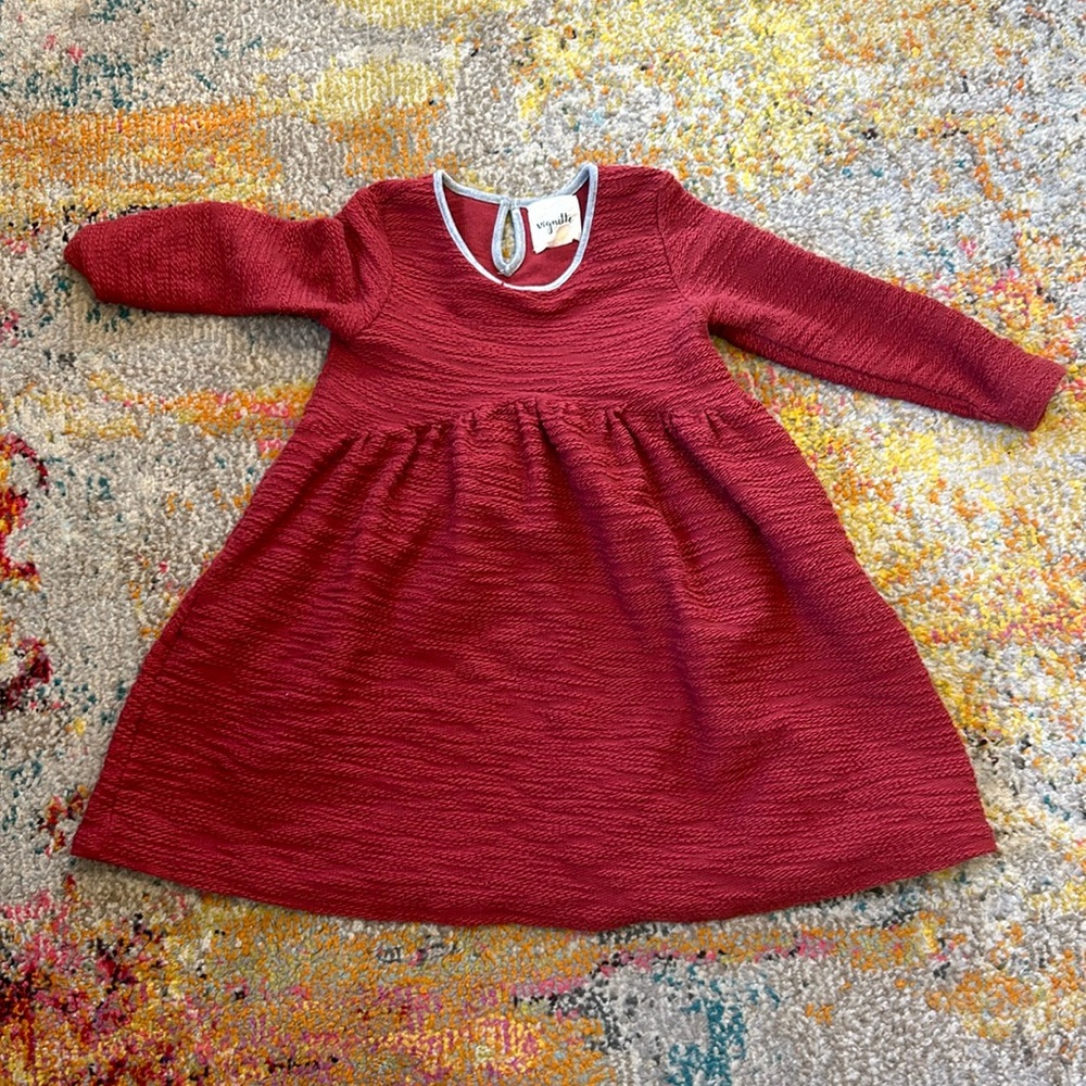 Vignette Girls holiday warm dress. NWOT